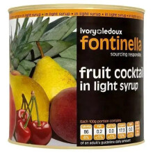 Fontinella Fruit Cocktail in Light Syrup 2.60kg FRCKC3 Pack of 6