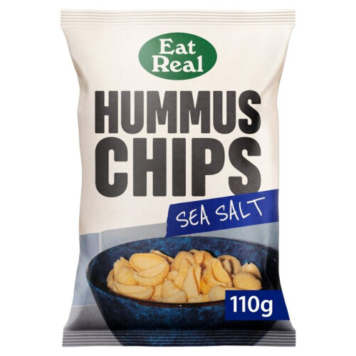 Eat Real Hummus Sea Salt Flavoured Chips 110g