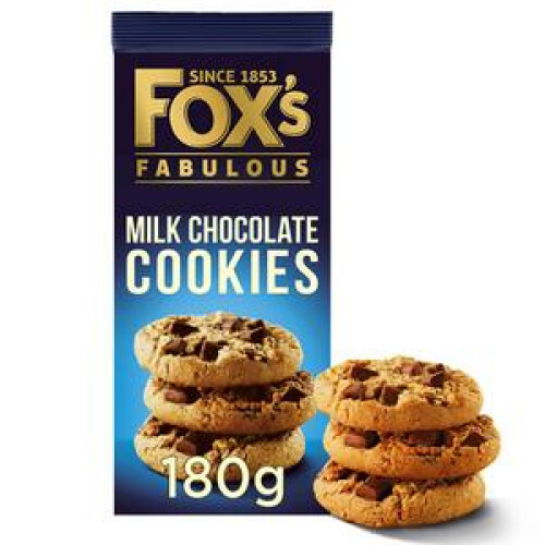 Fox's Delicious Cookies Milk Chocolate Chunks 180g