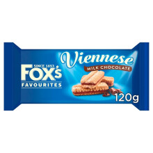 Foxs Viennese Chocolate Sandwich 120g (Pack of 6)