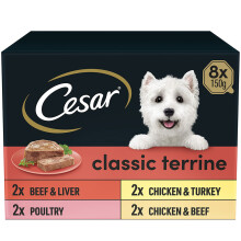 Cesar Classics Dog Trays Meat Selection 8 x 150g (PACK OF 6)