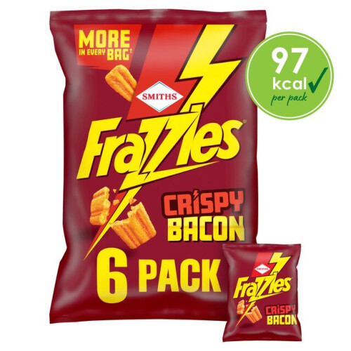 Frazzles Bacon Snacks 6 x 20g per pack (PACK OF 4)