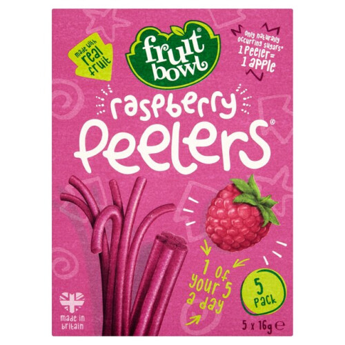 Fruit Bowl Raspberry Peelers 5x16g - Pack of 2