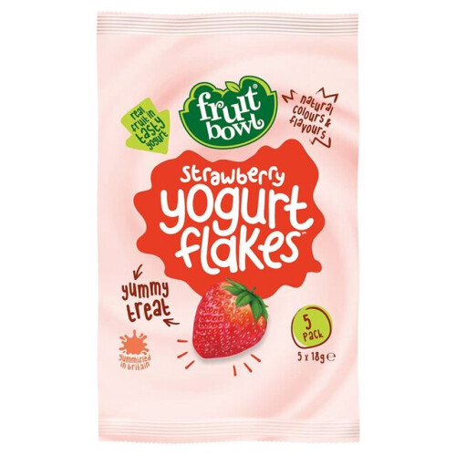 Fruit Bowl Yogurt Flakes Strawberry 5x18g