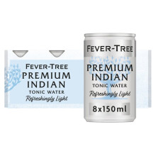 Fever-Tree Naturally Light Tonic Water Cans 8 x 150ml (Pack of 4)