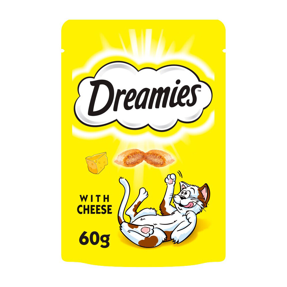 Dreamies Cat Treats with Delicious Cheese (60g) - Pack of 6