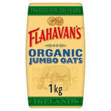 Flahavan's Irish Organic Jumbo Oats (1Kg) - Pack of 6