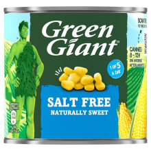 Green Giant Naturally Sweet Sweetcorn No Added Salt or Sugar (340g) - Pack of 2