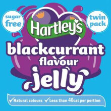 Hartley's Sugar Free Blackcurrant Jelly Crystals 23g - Pack of 6