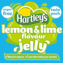 Hartley's Sugar Free Lemon & Lime Jelly Crystals 23g - Pack of 2