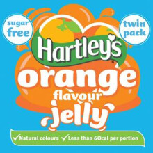 Hartley's Sugar Free Orange Jelly Crystals 23g - Pack of 2