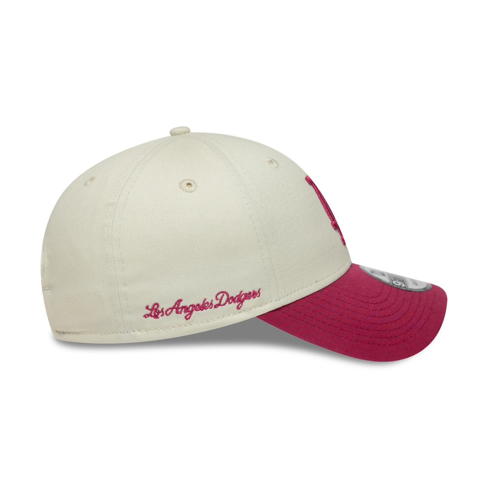 New Era La Dodgers Mlb Side Script 9Forty Adjustable Cap Cream