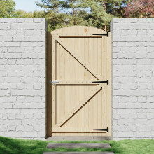 Arch Top Strong Garden Gate with Latch, 90cm W x 6cm D x 180cm H