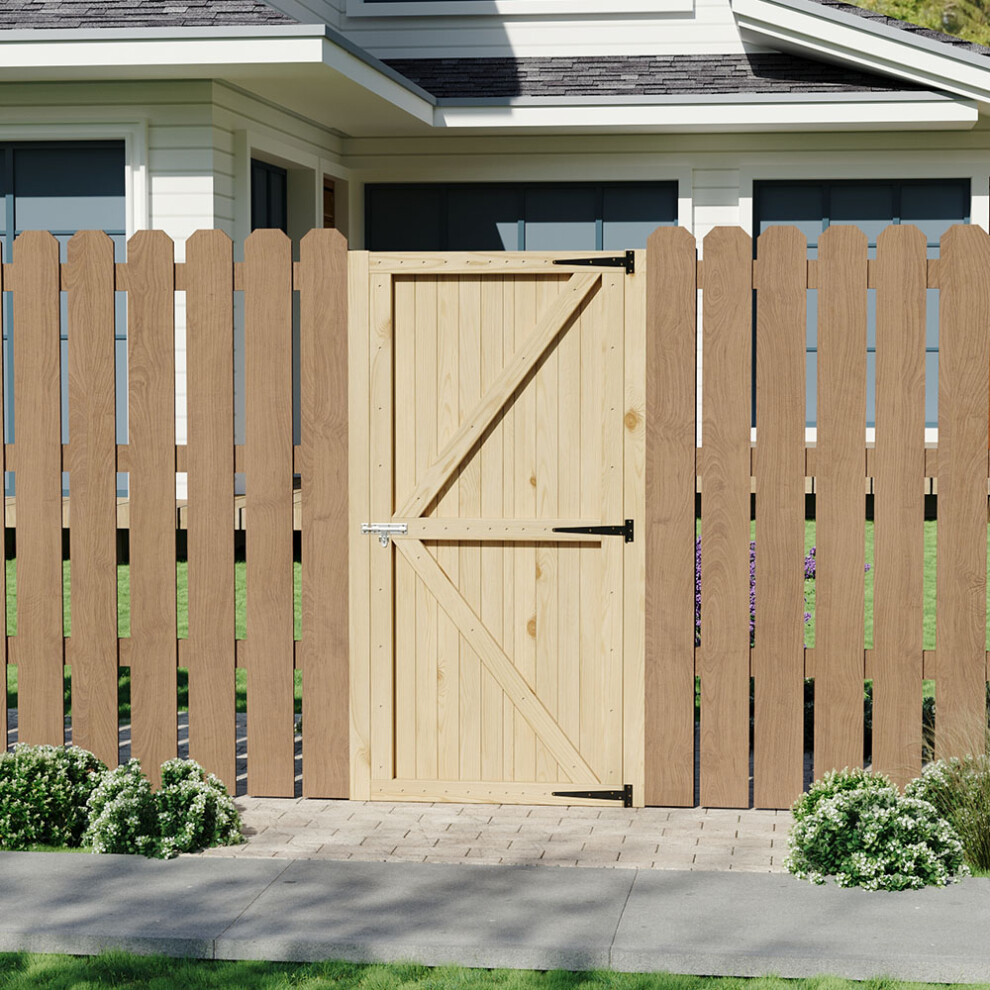 Strong Garden Gate with Latch, 83cm W x 6cm D x 180cm H