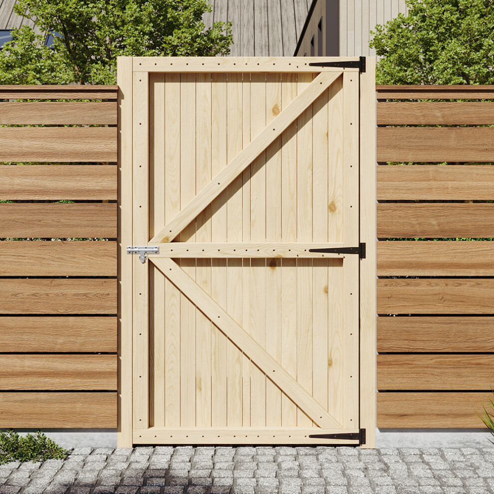 Strong Garden Gate with Latch, 99cm W x 6cm D x 180cm H