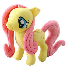 (Fluttershy) 30CM My Little Pony Twilight Sparkle Rainbow Dash Plush Doll Toy Kids Gift