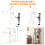 Ladder Bookshelf Tall Industrial Storage Shelf 5