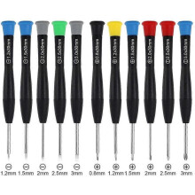 11pcs Screwdriver Repair Kit Flat Head Magnetic Professional Micro Repair Tool Kit for Watch iPhone Jewelry Glasses Bracelet PC Repair
