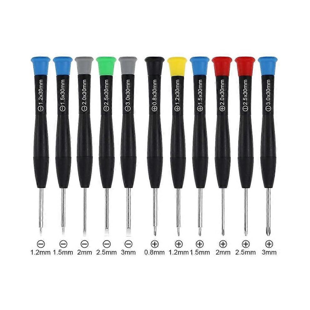11pcs Screwdriver Repair Kit Flat Head Magnetic Professional Micro Repair Tool Kit for Watch iPhone Jewelry Glasses Bracelet PC Repair
