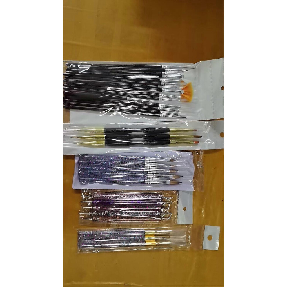 Light (As Show, One Size) 31Pcs Color Paint Pen Set Nail Art Row Pen Therapy Pen Crystal Pen Painting Dot Drilling Nail