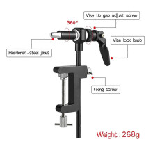 (As show, One size) Fly Tying Vise Tool Safety Holding Fishing Hook C-clamp Tying Vise Fly Fishing Tool Kit