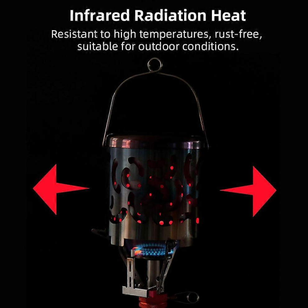 (As Show, One Size) Portable Camping Heater Mini Tent Heater For Camping Gas Outdoor Heater Safe And Efficient Stainless 6909775657270
