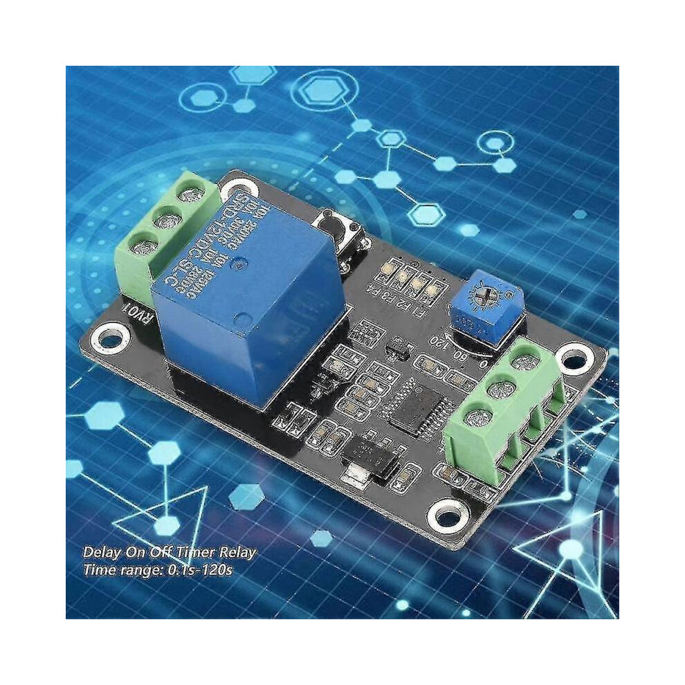 Delay Timer Relay Module Delay On Off Self-Locking Delayed Controller Switch Board Dc 5V/12V/24V(Dc5v) 5004229816331