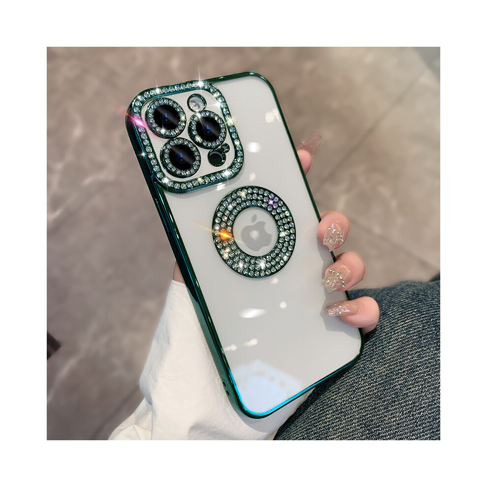 Iphone 14 Case,Luxury Glitter Bling Sparkly Diamond Rhinestone Bumper Camera Lens Protection Transparent Clear Soft Shockproof Cover 7770198158656