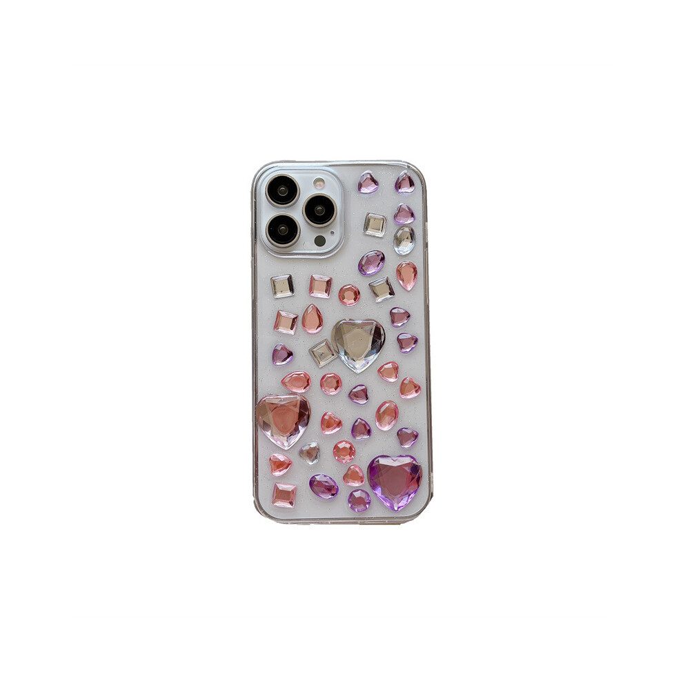 Iphone 13 Case With Colored Diamonds 3D Twinkle Glitter Spark Luxury Girly Aesthetic Personalized Design For Women 7770198160529