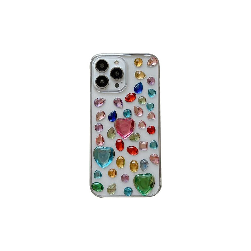 Iphone 14 Pro Case With Colored Diamonds 4D Twinkle Glitter Spark Luxury Girly Aesthetic Personalized Design For Women 7770198161335