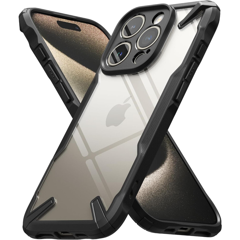 Case Compatible With Iphone 15 Pro 6.1-Inch, [Military-Grade Protection] Advanced Protection Pc + Tpu Bumper Phone Cover - Black 7770198162226
