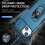 Case for iPhone 15 Phone Case iPhone 15 Case with Kickstand Ring Holder, with Camera Cover, with Magnetic Car Mount Function-Blue 3