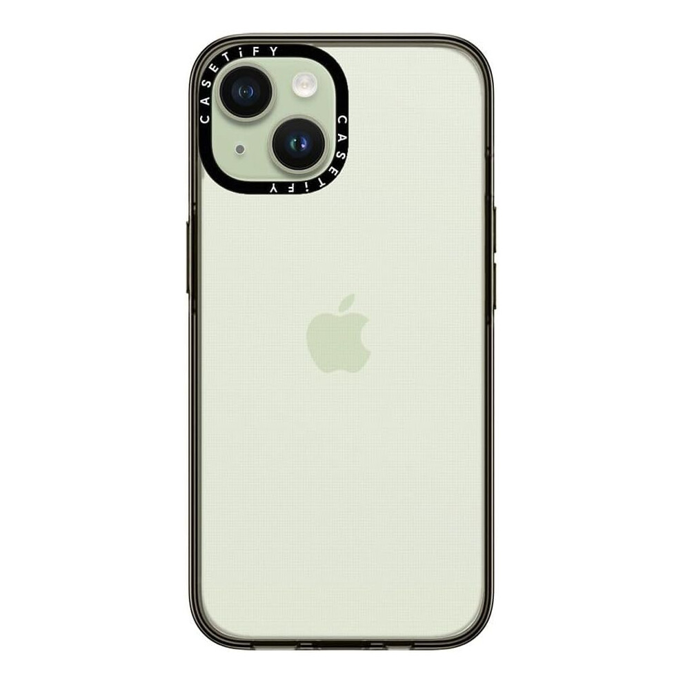 Compact Case For Iphone 15 [2X Military Grade Drop Tested / 4Ft Drop Protection] - Clear Black 7770198164046