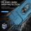 Case for iPhone 15 Pro Max Phone Case iPhone 15 Pro Max Case with Kickstand Ring Holder, with Camera Cover, with Magnetic Car Mount Function-Blue 3