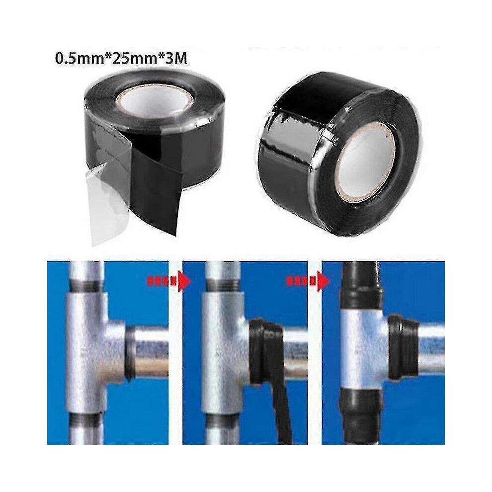 Weatherproof Self-Adhesives Hose Tape Premium Leak Proof Fix Repair Tape For Pipeline 5004229816447