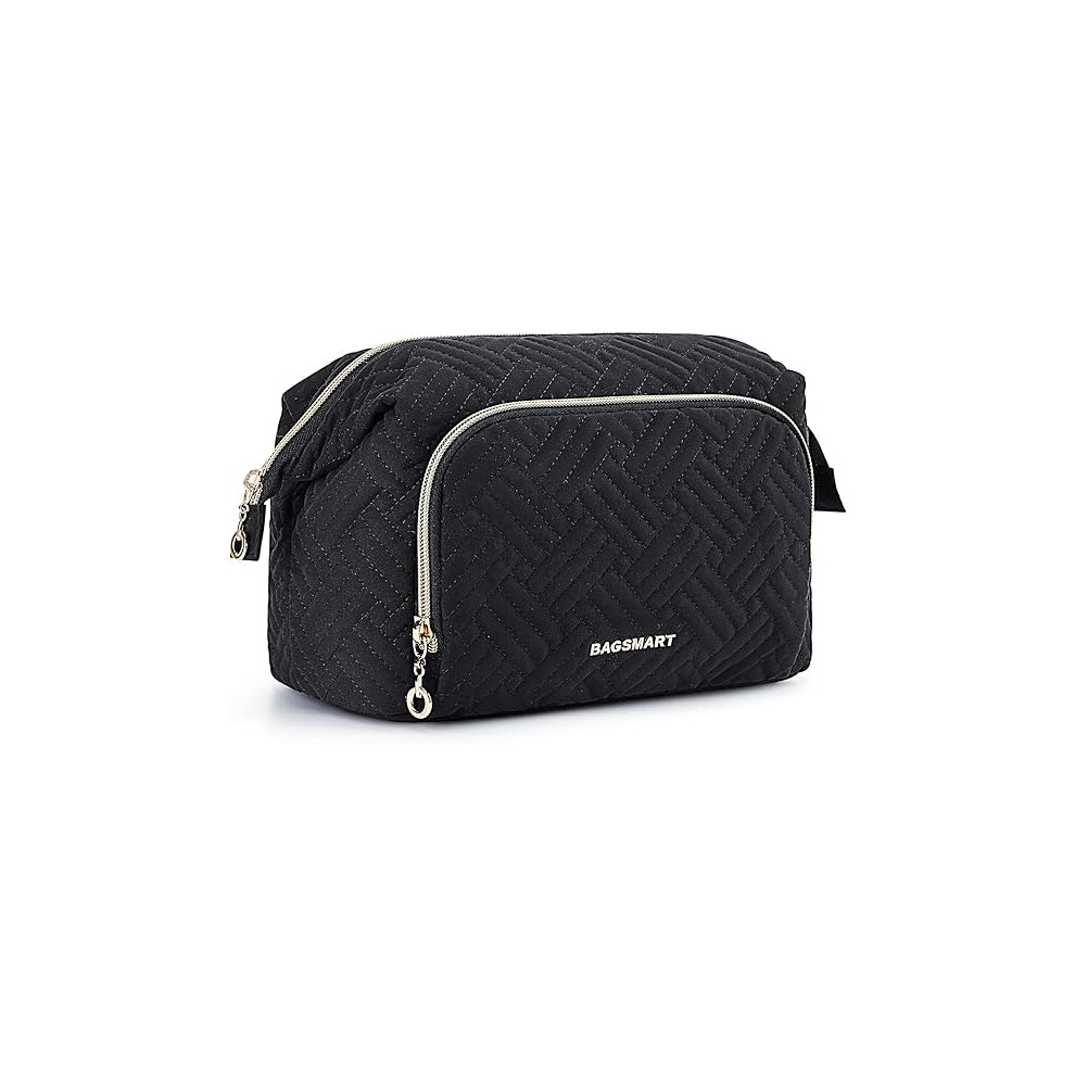Tianfu Travel Makeup Bag, Cosmetic Bag Make Up Organizer Case,Large Wide-Open Pouch For Women Purse For Toiletries Accessories Brushes