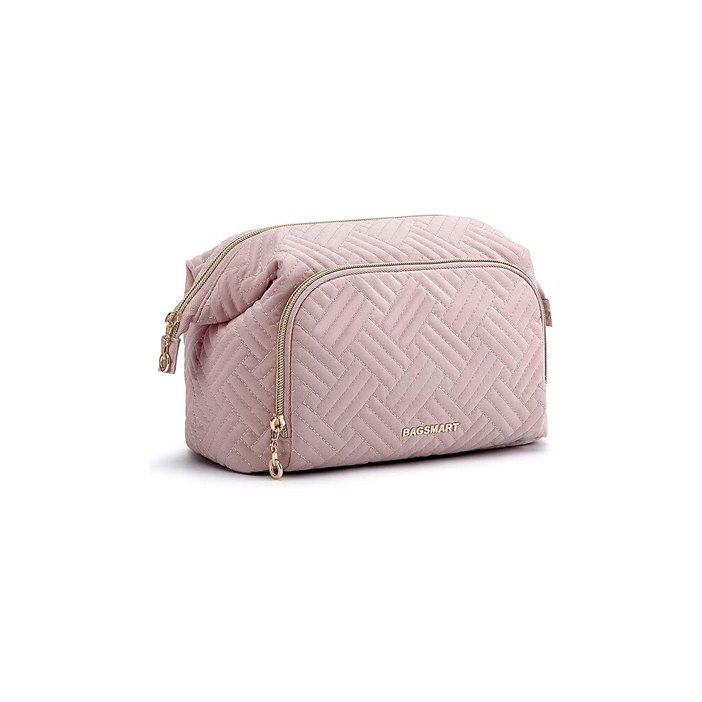 Tianfu Travel Makeup Bag, Cosmetic Bag Make Up Organizer Case,Large Wide-Open Pouch For Women Purse For Toiletries Accessories Brushes