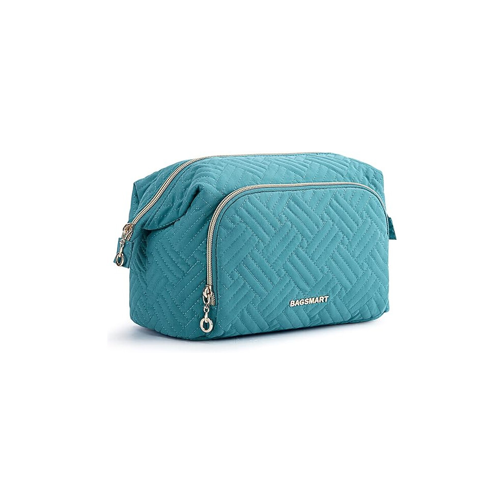 Tianfu Travel Makeup Bag, Cosmetic Bag Make Up Organizer Case,Large Wide-Open Pouch For Women Purse For Toiletries Accessories Brushes