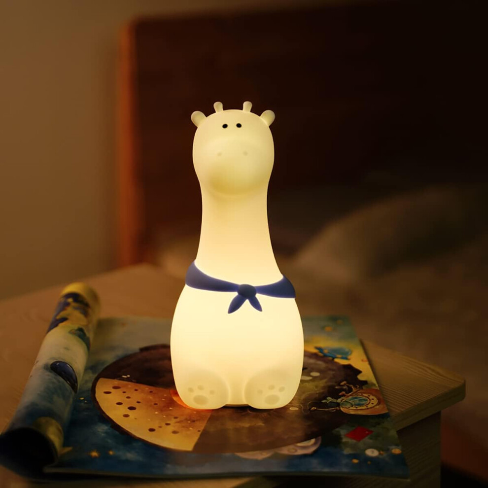 Silicone Nursery Lamp for Baby and Toddler,Animal Night Light for Boys and Girls,Squishy Night Light for Bedroom,Cute Night Light (Giraffe)-image-OPC-PH59GTK-NEW