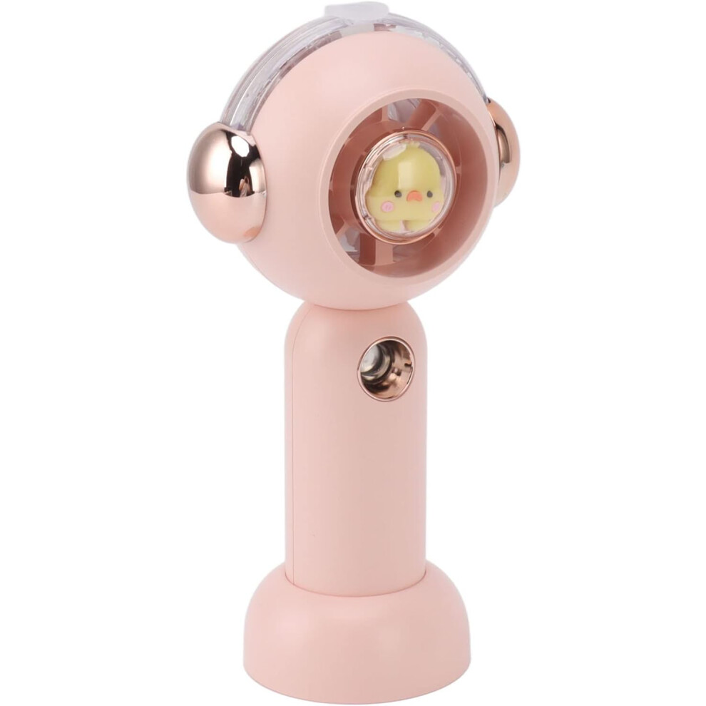 Small Mist Fan, Atomization Function, Large Air Volume, USB ABS, Nice Quiet Small Pocket Fan for Home (Pink)-image-OPC-PH59H8W-NEW