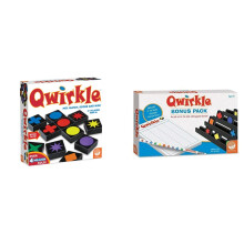 MindWare | Qwirkle UK Edition (NEW) | Board Game | Ages 5+ | 2-4 Players | 45 Minutes Playing Time Qwirkle Bonus Pack