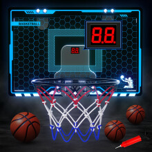 Hot Bee Basketball Hoop, Gifts for Boys, Indoor Basketball Hoop for Kids, Mini Basketball Hoop, Gifts for Boys Age 9-13, Bedroom Basketball Hoop and B