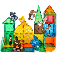 Magnetic Tiles Animals Zoo, Magnet Tiles Building Blocks, Magnetictiles Toys for Toddler 1-3 3-5, STEM Learning Preschool Early Education Creavity Cla