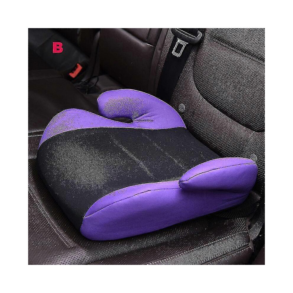 (purple) Portable Children Safety Car Booster Seats Harness Kids Baby Breathable Knitted