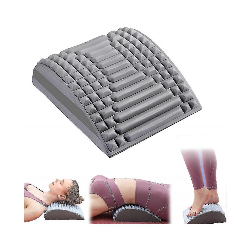 Grey (Grey) Neck & Back Stretcher Refresh, Back Neck Cracker For Lower Back Pain Relief, Multi-Level Adjustable Spine Board For Herniated