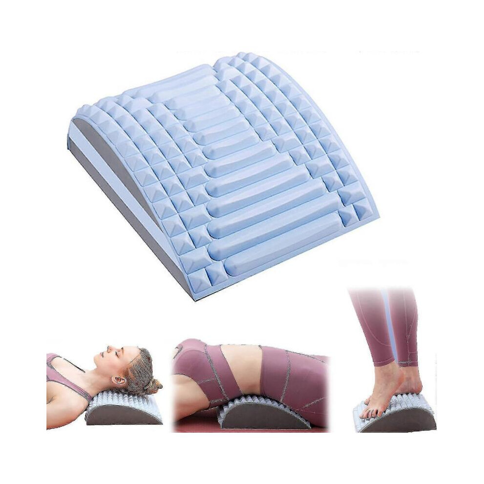 Blue (Blue) Neck & Back Stretcher Refresh, Back Neck Cracker For Lower Back Pain Relief, Multi-Level Adjustable Spine Board For Herniated
