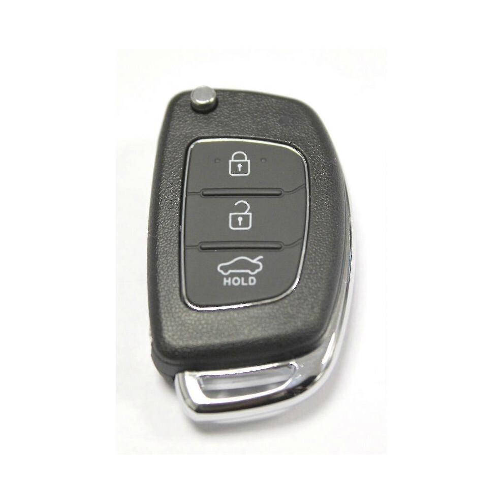 Rfc 3 Button Flip Key Case For Hyundai I10 I20 I40 Ix35 Santa Fe Remote Fob - Jxlgv 5004229817369