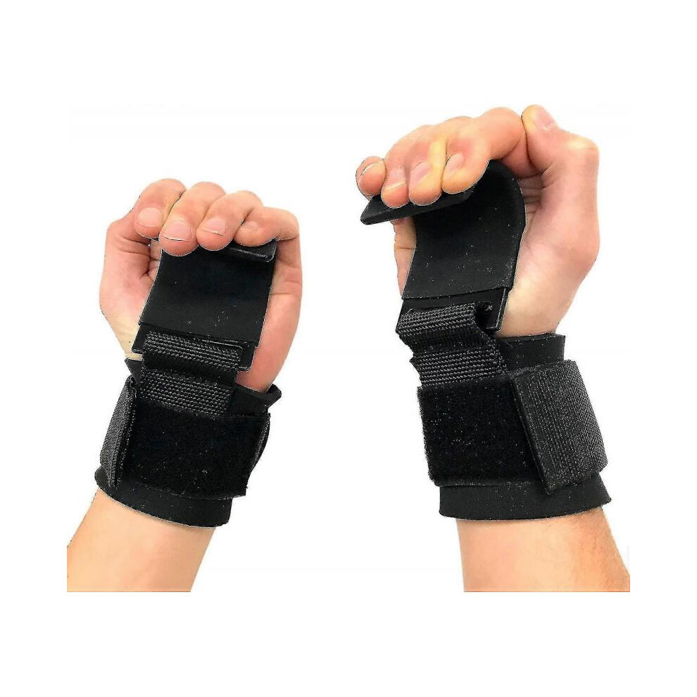 Pair Of Booster Hooks Fitness Weightlifting Palm Guard Pull-up Wrist Hooks Sports Training Aid-image-OPC-PH59JC5-NEW