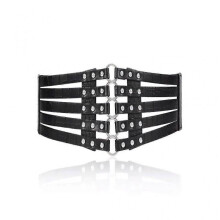 High-end Wide Fashionable Corset Pu Leather Belt for Waist Sizes 33 37