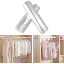 50 Pack Garment Bags Transparent Clothing Dust Cover Protector for Suit Coats Dress Closet Storage Protector Dustproof Hanging